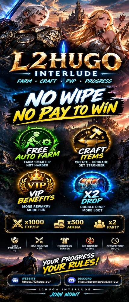 L2 HUGO Lineage 2 banner