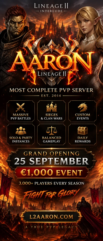 L2AARON.COM Lineage 2 banner