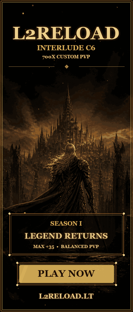 L2Reload Return! Lineage 2 banner